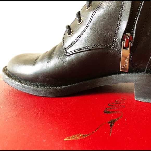 Rene Caovilla Embellished Lace Up Combat Boot - Picture 6 of 10